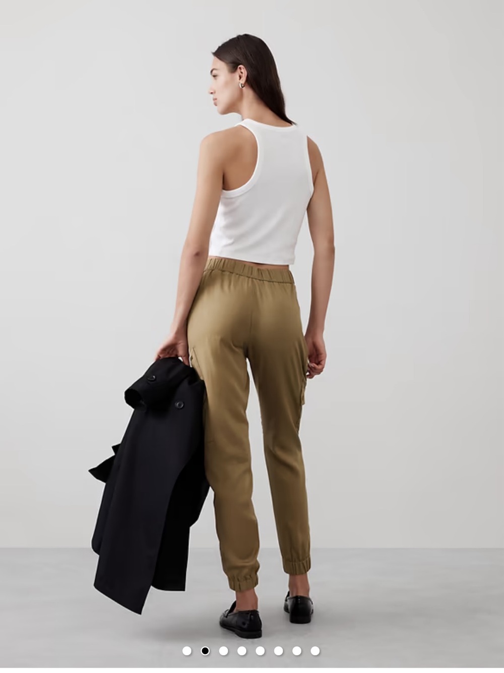 Banana Republic Olive Cargo Joggers - Women's